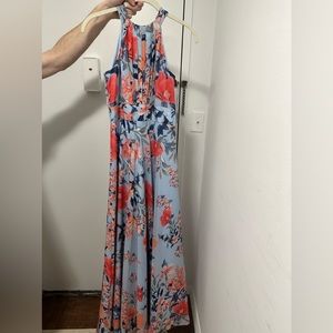 Eliza J floral wedding dress